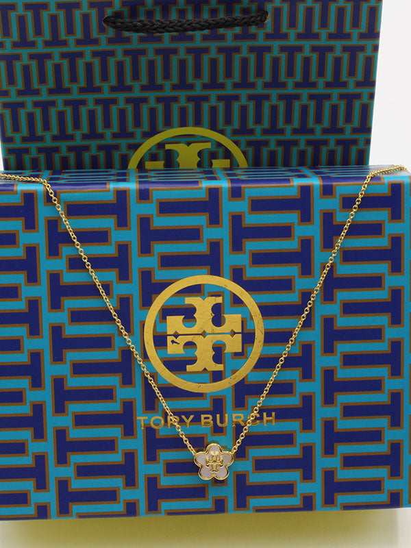 سلسال توري بورش فلاور ناعمة لوقو سلسال tory burch