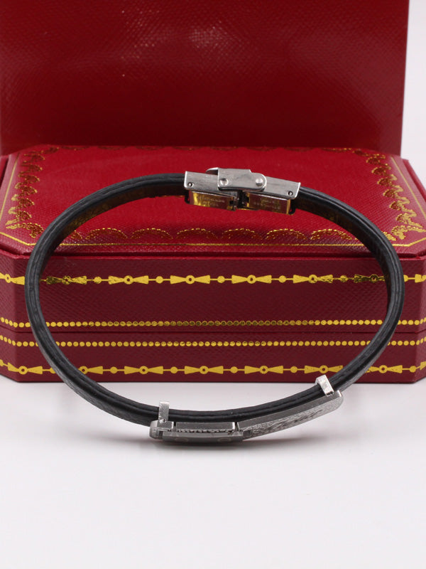 اسواره كارتير جلد اسود رجالية كبيره اسواره CARTIER