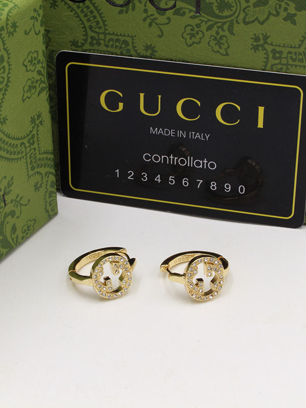 حلق قوتشي زركون نيو لوقو حلق gucci