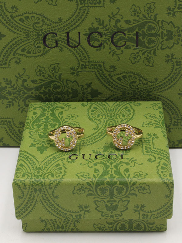 حلق قوتشي زركون نيو لوقو حلق gucci
