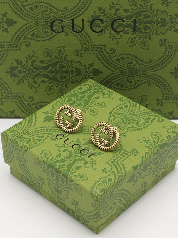 حلق قوتشي انتيك لوقو برونز حلق gucci