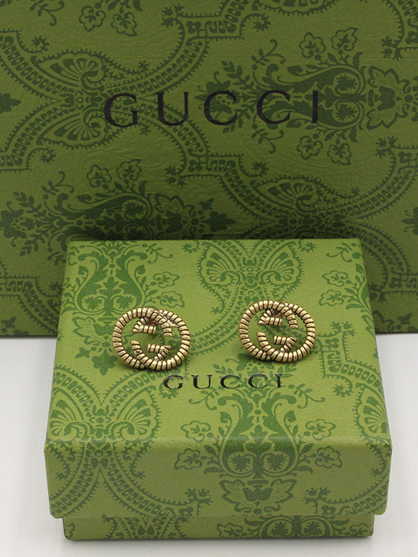 حلق قوتشي انتيك لوقو برونز حلق gucci