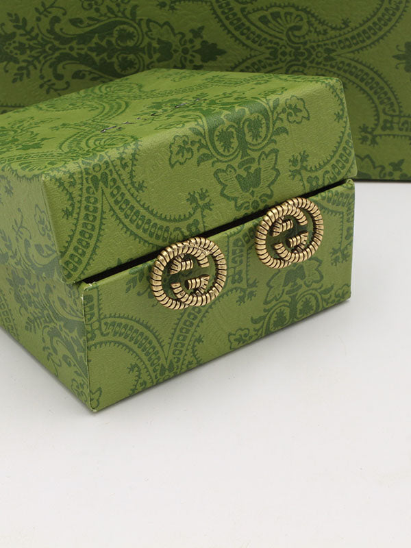 حلق قوتشي انتيك لوقو برونز حلق gucci