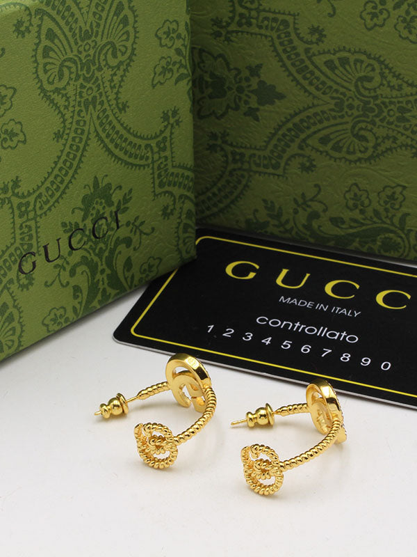 حلق قوتشي دبل لوقو حلق gucci