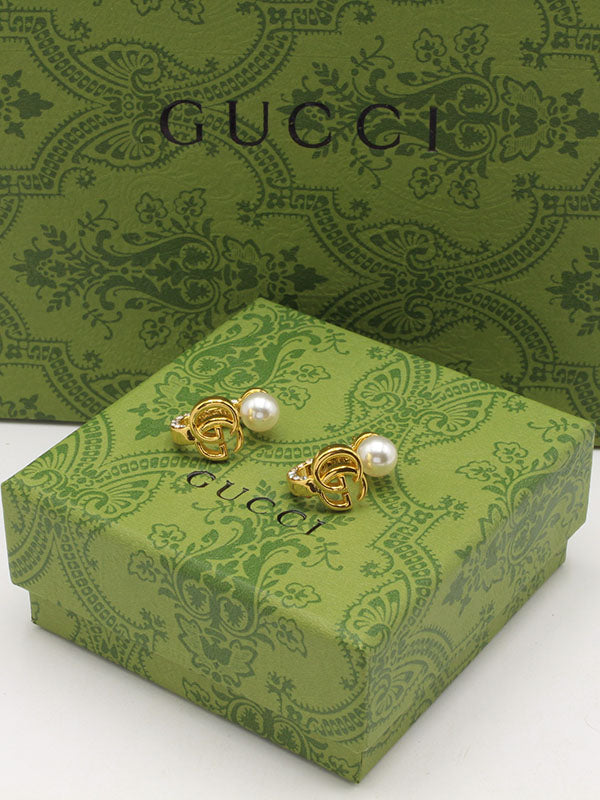 حلق قوتشي باك سايد بيرل لوقو حلق gucci