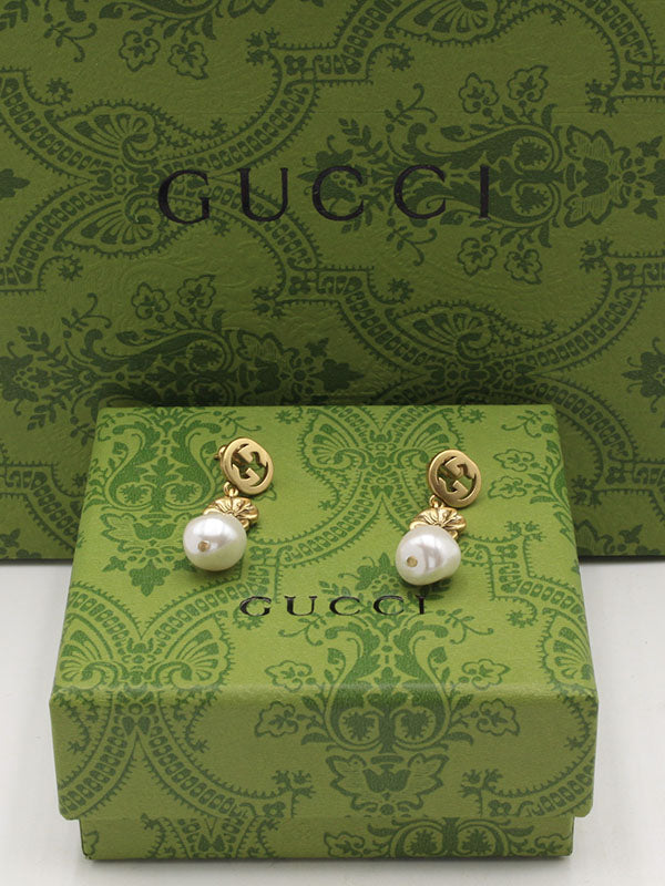 حلق قوتشي انتيك بيرل حلق gucci