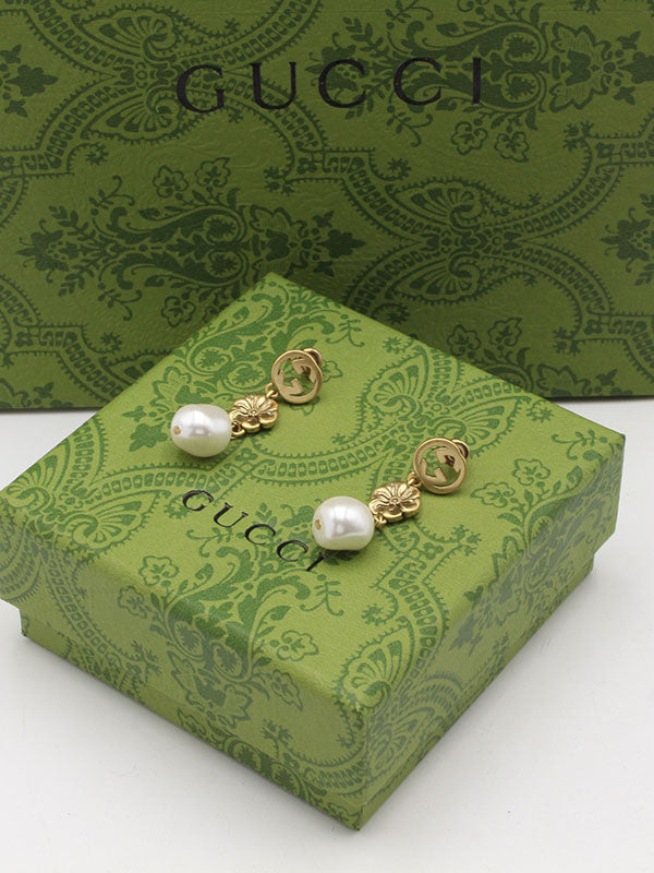 حلق قوتشي انتيك بيرل حلق gucci