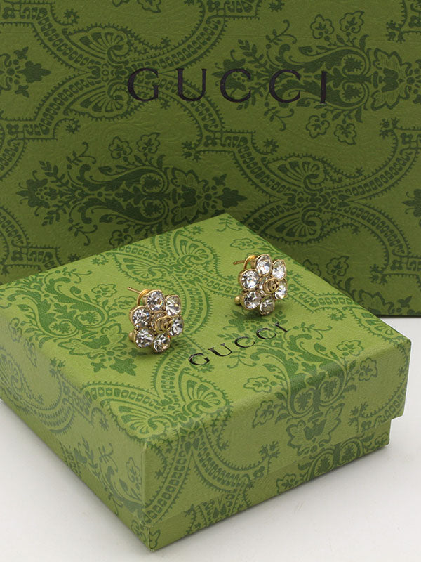 حلق قوتشي فلاور انتيك لوقو حلق gucci