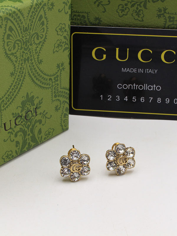 حلق قوتشي فلاور انتيك لوقو حلق gucci