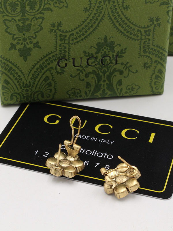 حلق قوتشي فلاور انتيك لوقو حلق gucci