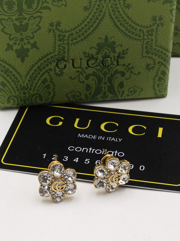 حلق قوتشي فلاور انتيك لوقو حلق gucci