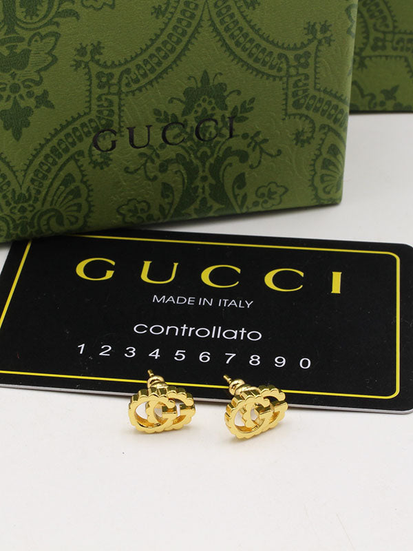 حلق قوتشي ميتال صغير لوقو حلق gucci