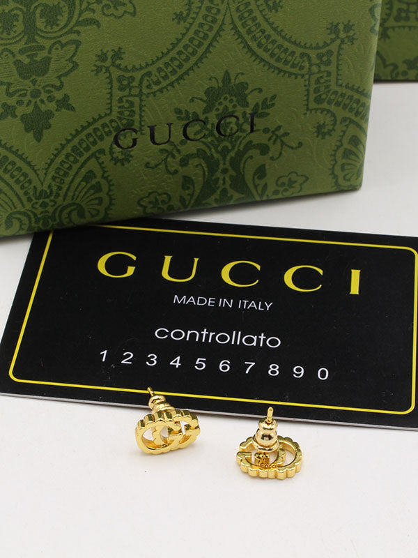 حلق قوتشي ميتال صغير لوقو حلق gucci