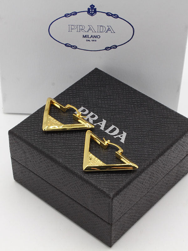 حلق برادا ذهبي كبير لوقو حلق brada