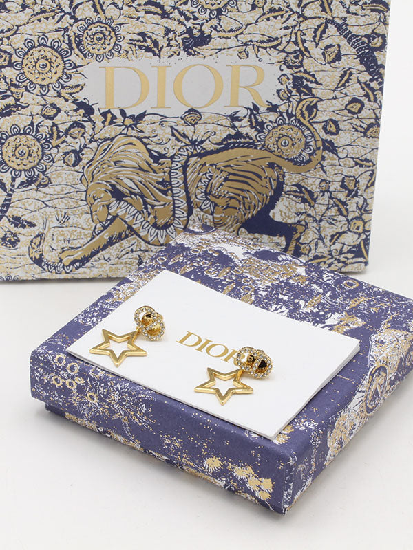 حلق ديور ستار لوقو حلق dior
