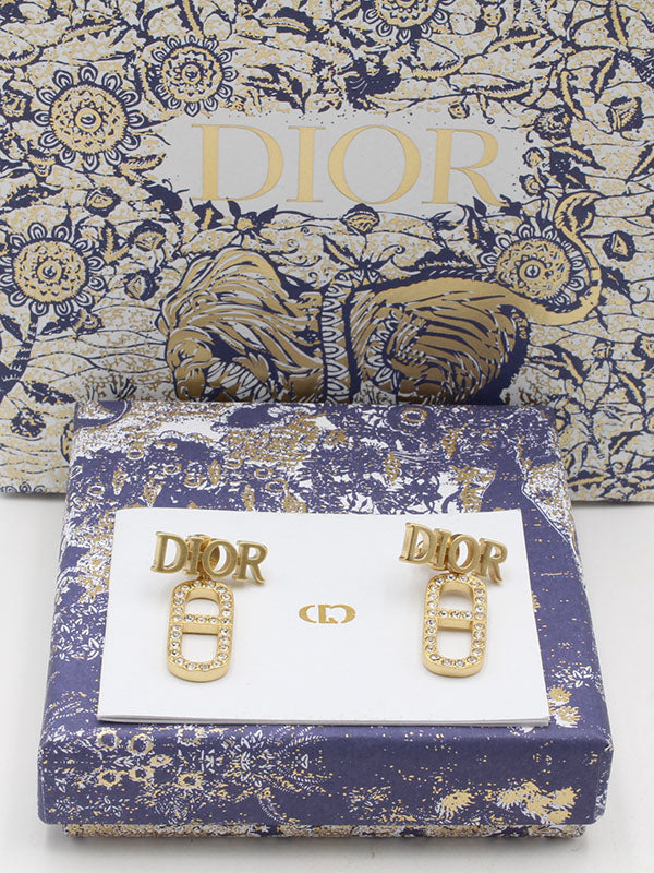 حلق ديور باك لوقو مطفي حلق dior