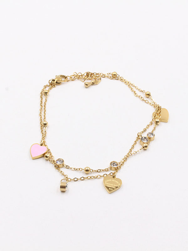 خلخال تيفاني هارت خلاخل tiffany ذهبي