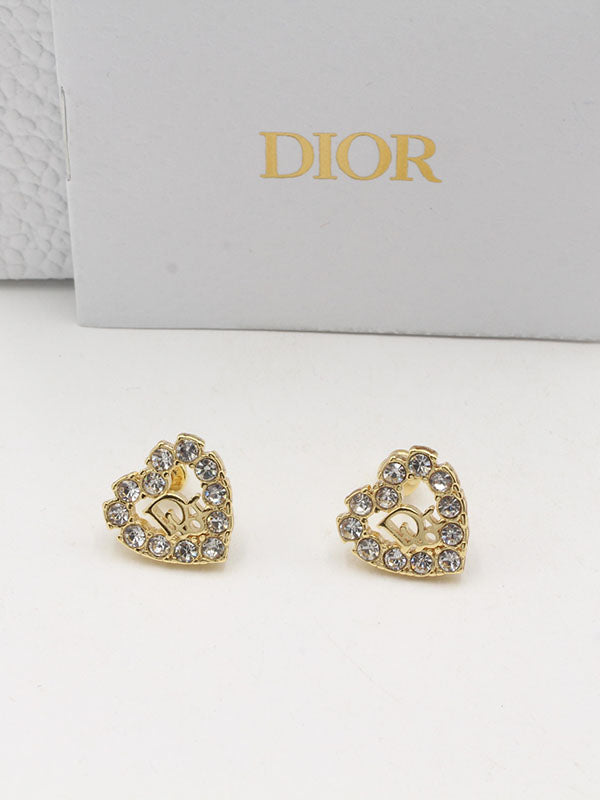 حلق ديور هارت انسايد لوقو حلق dior ذهبي