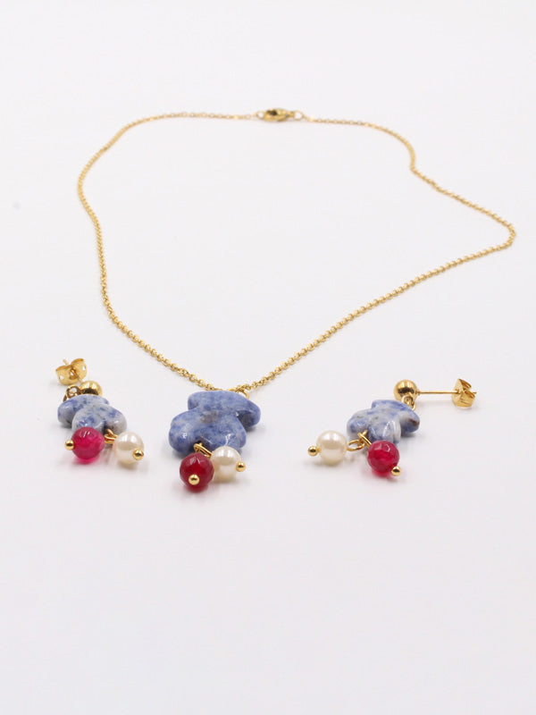 طقم توس حجر ملون اطقم دبدوب ازرق