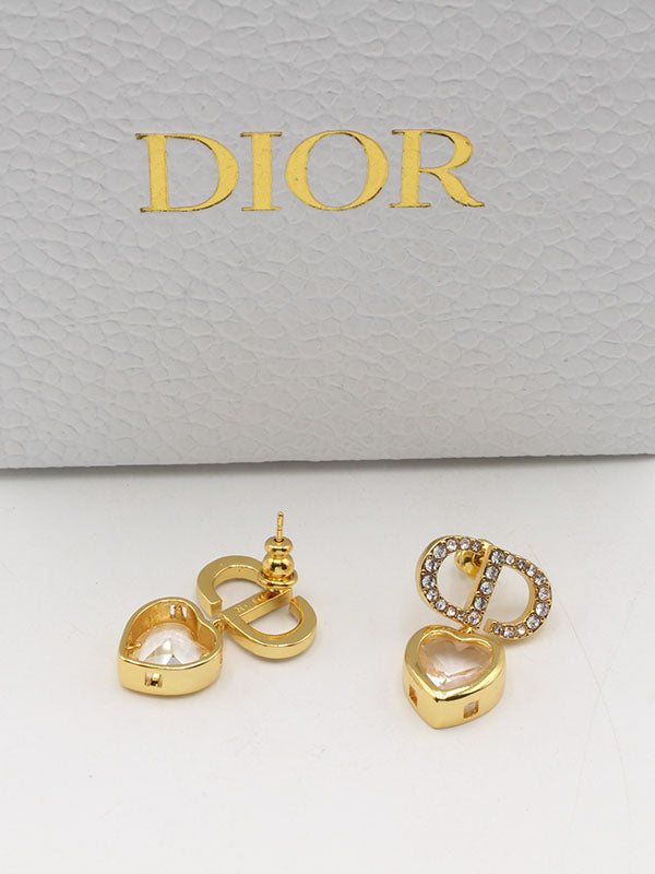 حلق ديور هارت لوقو حلق dior