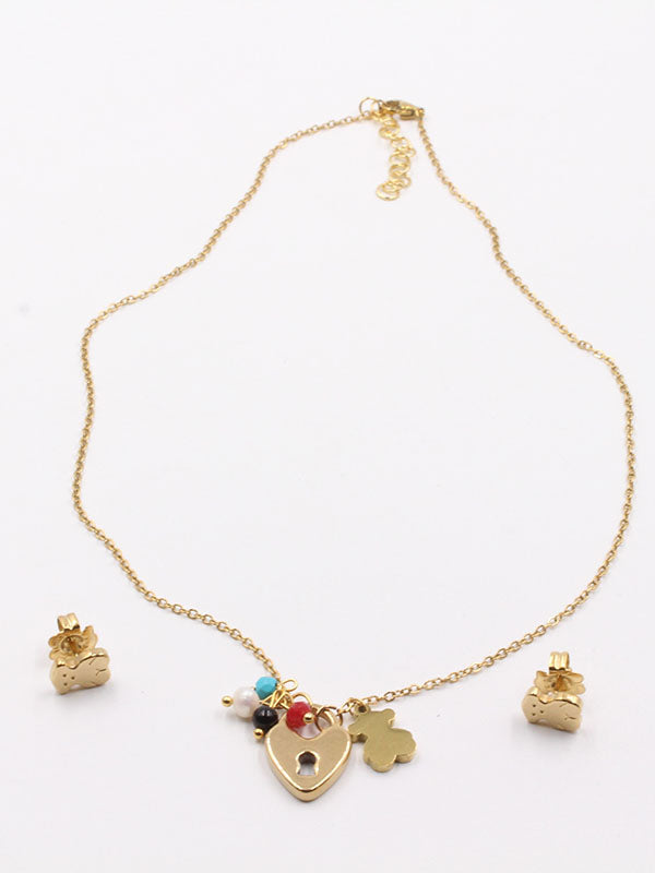 طقم توس 2 قطع اطقم دبدوب ذهبي