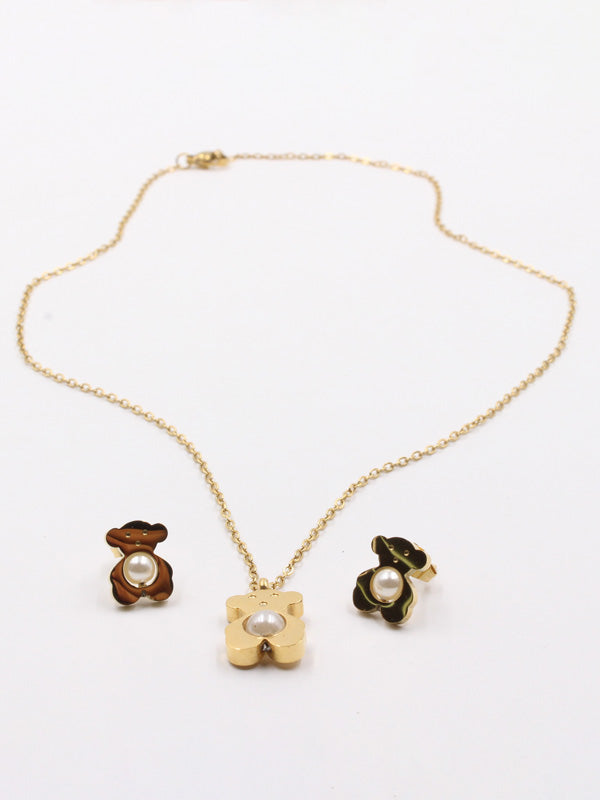 طقم توس بيرل لوقو اطقم دبدوب ذهبي