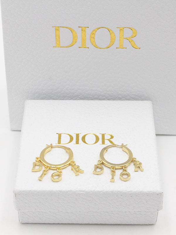 حلق ديور راوند ديور لوقو حلق dior