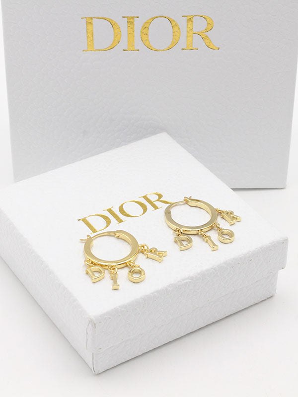 حلق ديور راوند ديور لوقو حلق dior