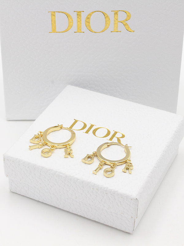 حلق ديور راوند ديور لوقو حلق dior