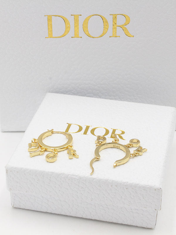 حلق ديور راوند ديور لوقو حلق dior