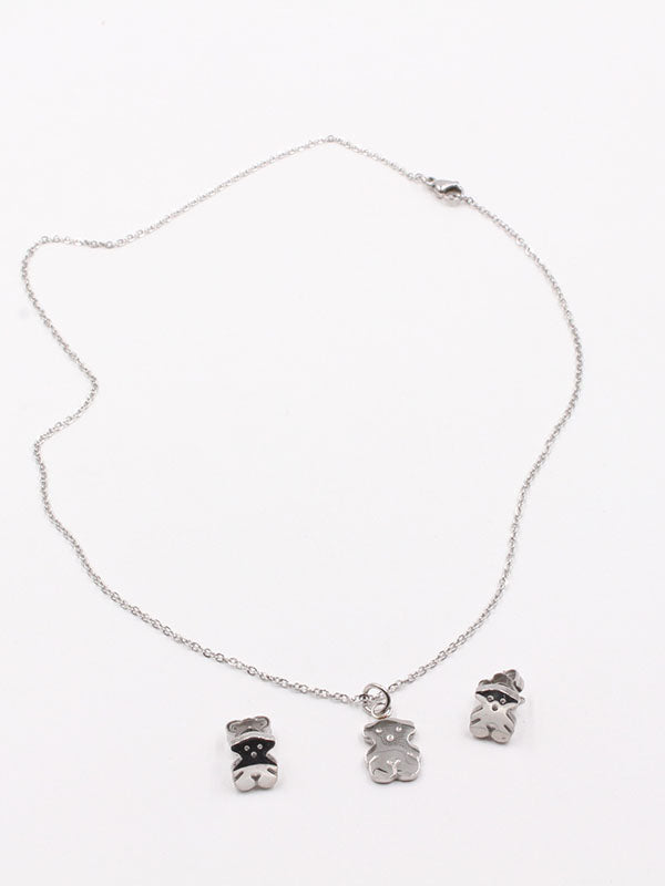 طقم توس فضي لوقو اطقم دبدوب