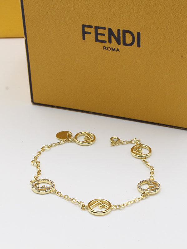 اسواره فندي زركون سيركل اسواره fendi ذهبي