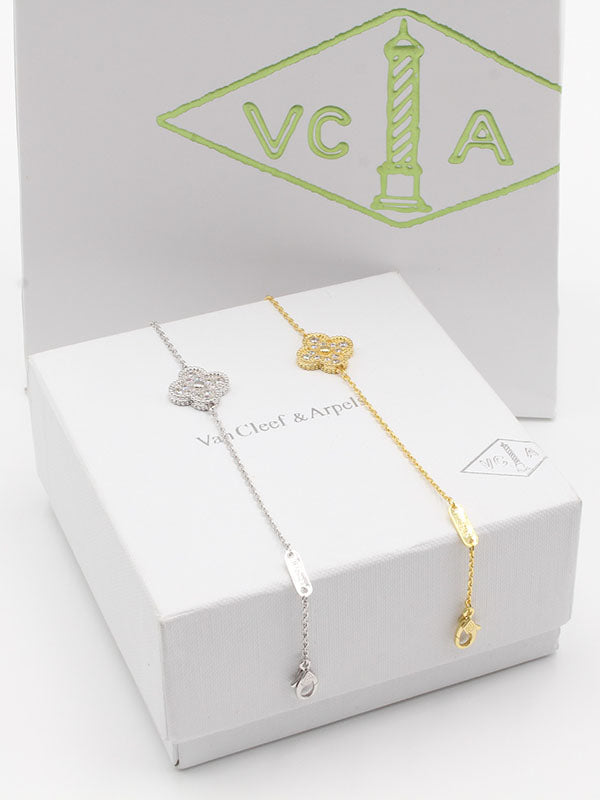 اسوارة فان كليف وردة ذهبية اسواره van cleef