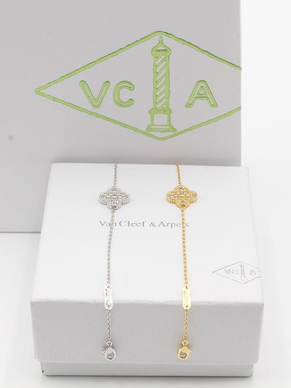 اسوارة فان كليف وردة ذهبية اسواره van cleef