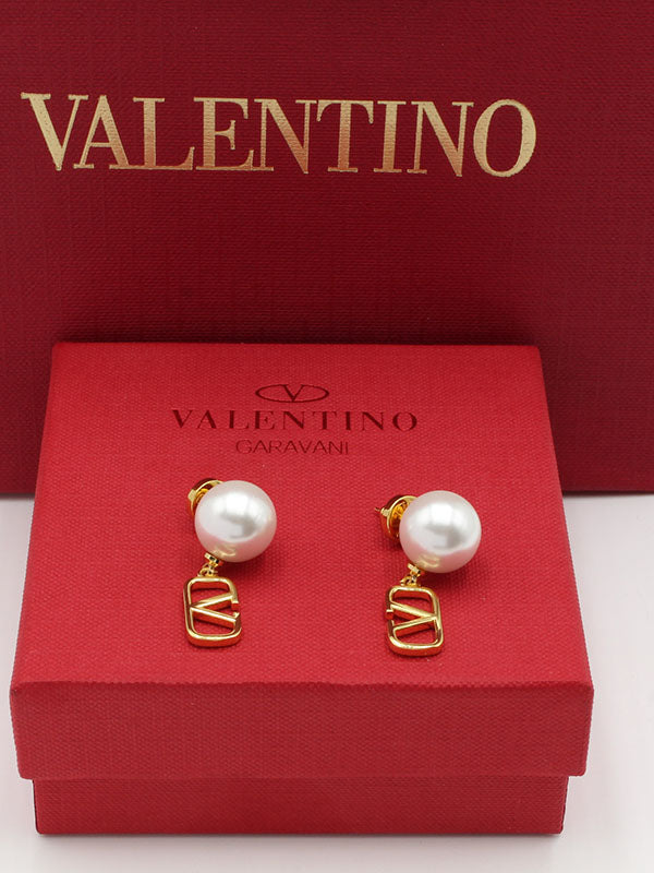 حلق فالنتينو بيق بيرل لوقو حلق VALENTINO