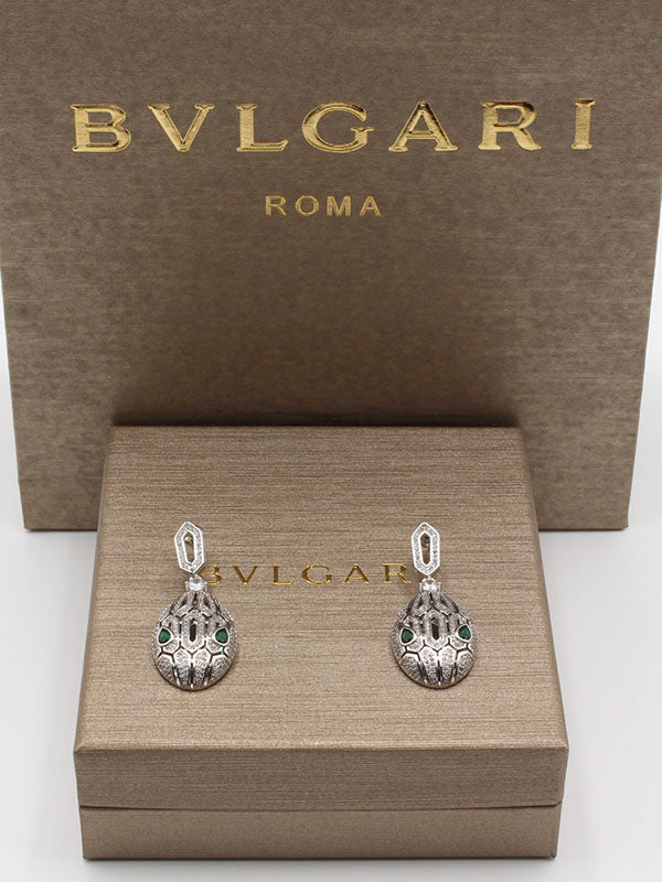 حلق بولغاري سنيك ذهبي وفضي حلق bvlgari