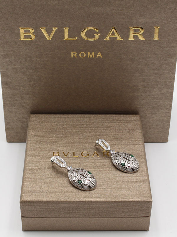 حلق بولغاري سنيك ذهبي وفضي حلق bvlgari