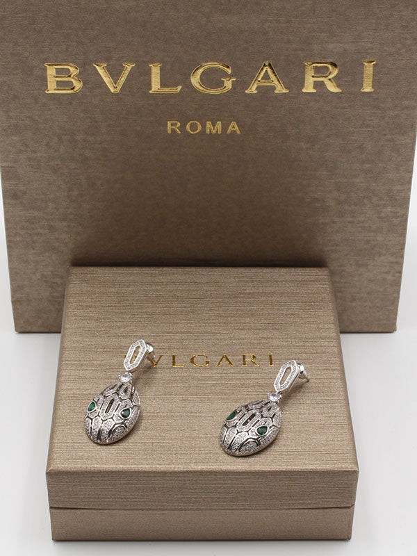 حلق بولغاري سنيك ذهبي وفضي حلق bvlgari
