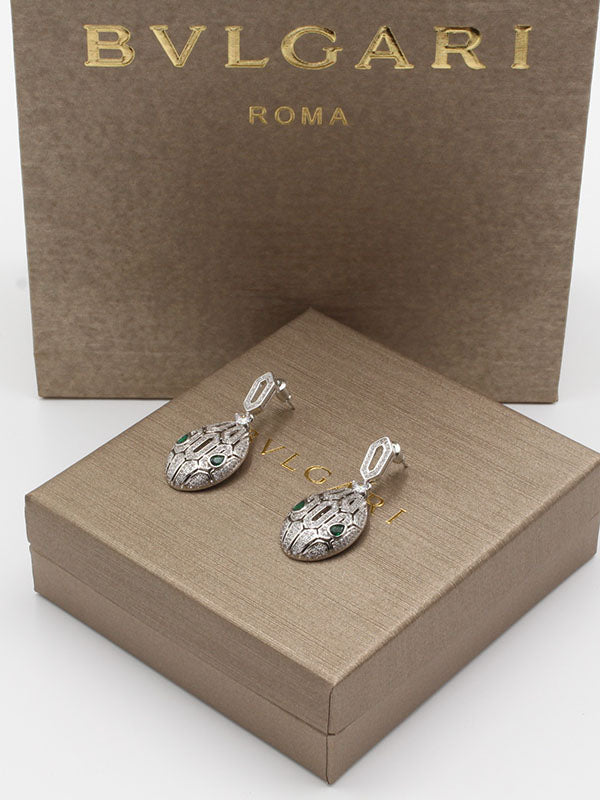 حلق بولغاري سنيك ذهبي وفضي حلق bvlgari