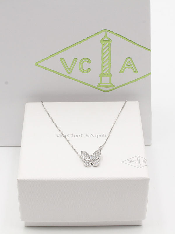 سلسال فان كليف فراشه زركون سلسال van cleef فضي