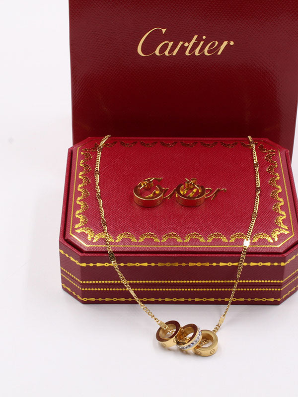 طقم كارتير لوف حلقات 2 قطع اطقم CARTIER