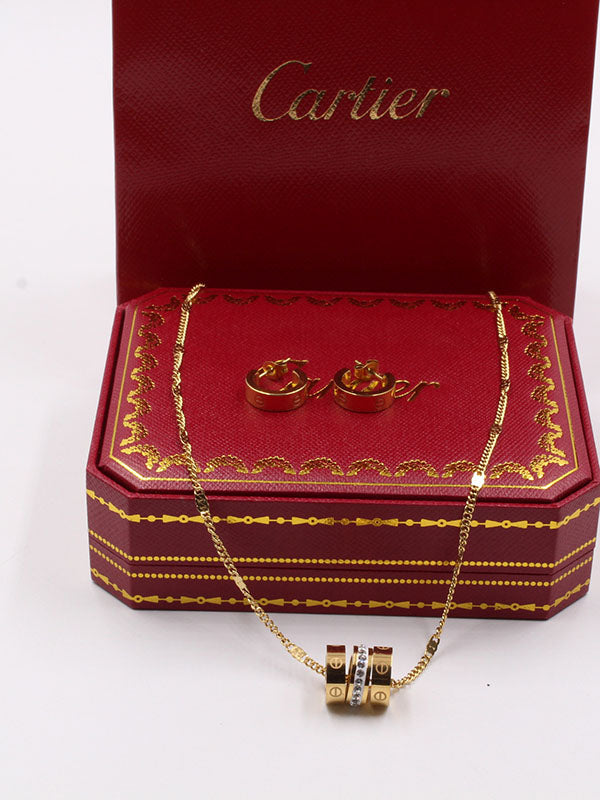 طقم كارتير لوف حلقات 2 قطع اطقم CARTIER