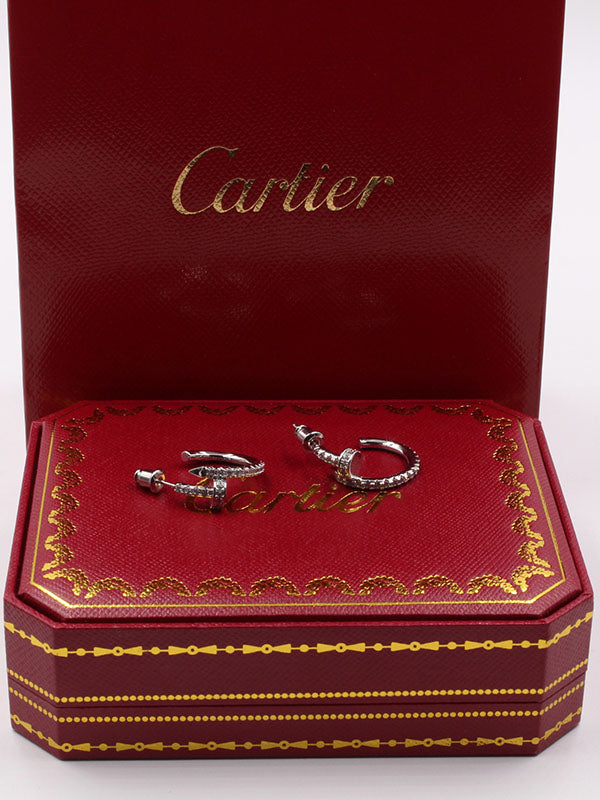 حلق كارتير مسمار زركون وسط حلق CARTIER