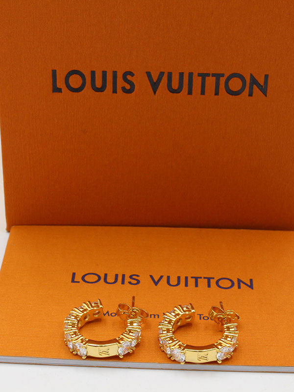 حلق لويس فيتون سيركل زركون نيو لوقو حلق louis vuitton
