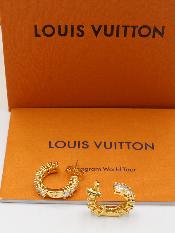 حلق لويس فيتون سيركل زركون نيو لوقو حلق louis vuitton
