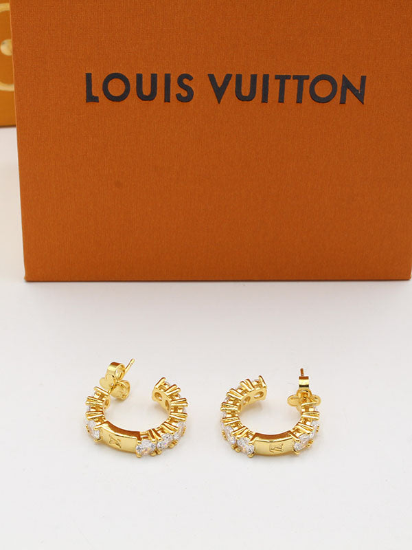 حلق لويس فيتون سيركل زركون نيو لوقو حلق louis vuitton