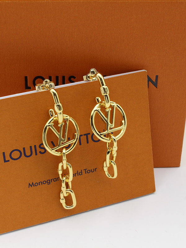حلق لويس فيتون لونق لوقو حلق louis vuitton