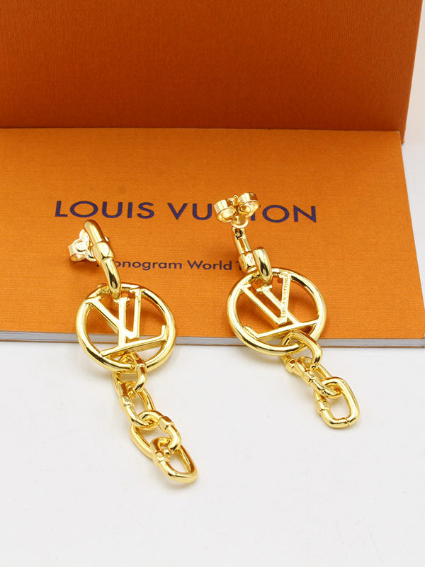 حلق لويس فيتون لونق لوقو حلق louis vuitton