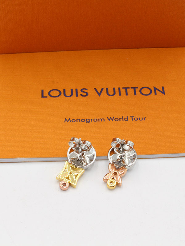 حلق لويس فيتون مكس كلورز فلاور لوقو حلق louis vuitton