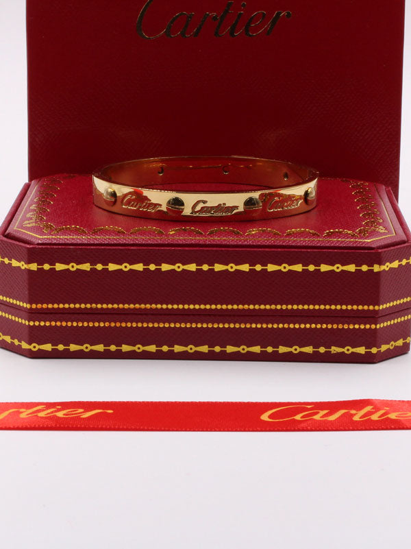 اسواره كارتير عريضه لوقو اسواره CARTIER ذهبي